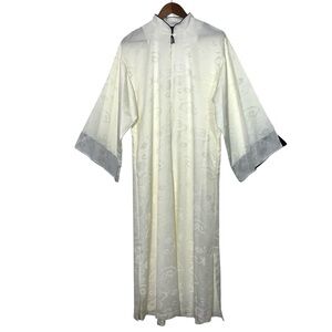 Natori Jacquard Caftan Robe Long Sleeve Lounging Gown